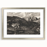 Medieval Gothic Canvas - Knight’s Journey Artwork for Dark Decor Style