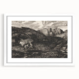 Medieval Gothic Canvas - Knight’s Journey Artwork for Dark Decor Style