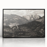 Medieval Gothic Canvas - Knight’s Journey Artwork for Dark Decor Style