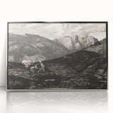 Medieval Gothic Canvas - Knight’s Journey Artwork for Dark Decor Style