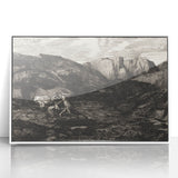 Medieval Gothic Canvas - Knight’s Journey Artwork for Dark Decor Style