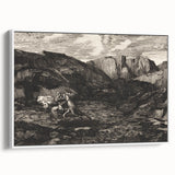 Medieval Gothic Canvas - Knight’s Journey Artwork for Dark Decor Style