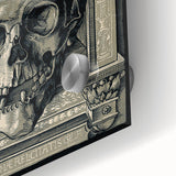 Medieval Gothic Canvas - Intricate Skull Illustration Gothic Wall Art