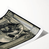 Medieval Gothic Canvas - Intricate Skull Illustration Gothic Wall Art