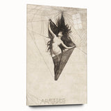 Gothic Artworks - Arachne Illustration Dark Medieval Gothic Canvas Print