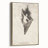 Gothic Artworks - Arachne Illustration Dark Medieval Gothic Canvas Print