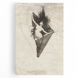 Gothic Artworks - Arachne Illustration Dark Medieval Gothic Canvas Print
