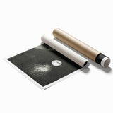 Dark Decor Style - Surreal Gothic Moon and Angel Gothic Canvas Print