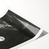 Dark Decor Style - Surreal Gothic Moon and Angel Gothic Canvas Print