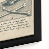 Vintage Gothic Prints - Skull and Crossbones Medieval Gothic Canvas Art