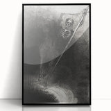 Gothic Wall Art | Dark Decor Style with Skeleton Rider Print