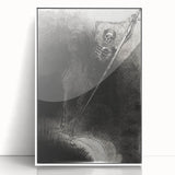 Gothic Wall Art | Dark Decor Style with Skeleton Rider Print