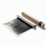 Gothic Wall Art | Dark Decor Style with Skeleton Rider Print