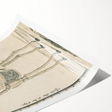 Medieval Gothic Canvas - Giraffe Skeleton Illustration Gothic Wall Art