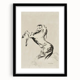 Dark Decor Style - Abstract Horse Gothic Medieval Canvas Wall Art