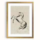 Dark Decor Style - Abstract Horse Gothic Medieval Canvas Wall Art