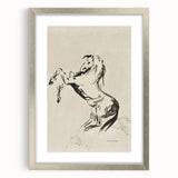 Dark Decor Style - Abstract Horse Gothic Medieval Canvas Wall Art