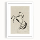 Dark Decor Style - Abstract Horse Gothic Medieval Canvas Wall Art