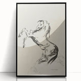Dark Decor Style - Abstract Horse Gothic Medieval Canvas Wall Art