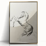Dark Decor Style - Abstract Horse Gothic Medieval Canvas Wall Art