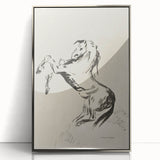 Dark Decor Style - Abstract Horse Gothic Medieval Canvas Wall Art