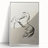Dark Decor Style - Abstract Horse Gothic Medieval Canvas Wall Art