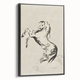 Dark Decor Style - Abstract Horse Gothic Medieval Canvas Wall Art