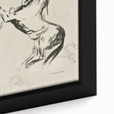 Dark Decor Style - Abstract Horse Gothic Medieval Canvas Wall Art