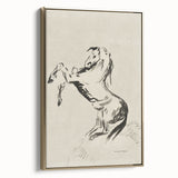 Dark Decor Style - Abstract Horse Gothic Medieval Canvas Wall Art