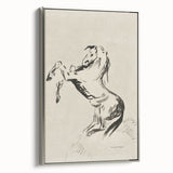 Dark Decor Style - Abstract Horse Gothic Medieval Canvas Wall Art