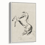 Dark Decor Style - Abstract Horse Gothic Medieval Canvas Wall Art