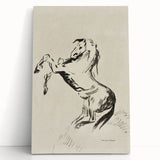 Dark Decor Style - Abstract Horse Gothic Medieval Canvas Wall Art