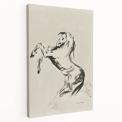 Dark Decor Style - Abstract Horse Gothic Medieval Canvas Wall Art