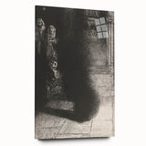 Gothic Church Shadow Art - Dark Decor for Medieval Aesthetic Spaces