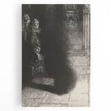 Gothic Church Shadow Art - Dark Decor for Medieval Aesthetic Spaces