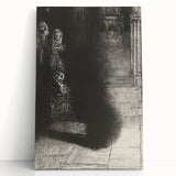 Gothic Church Shadow Art - Dark Decor for Medieval Aesthetic Spaces