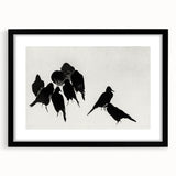 Gothic Artworks - Dark Decor Style Raven Silhouettes for Gothic Wall Art