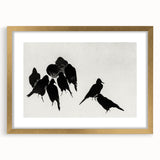 Gothic Artworks - Dark Decor Style Raven Silhouettes for Gothic Wall Art
