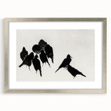 Gothic Artworks - Dark Decor Style Raven Silhouettes for Gothic Wall Art
