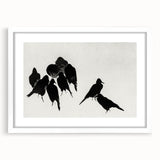 Gothic Artworks - Dark Decor Style Raven Silhouettes for Gothic Wall Art