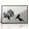 Gothic Artworks - Dark Decor Style Raven Silhouettes for Gothic Wall Art