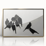 Gothic Artworks - Dark Decor Style Raven Silhouettes for Gothic Wall Art