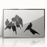 Gothic Artworks - Dark Decor Style Raven Silhouettes for Gothic Wall Art