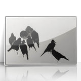 Gothic Artworks - Dark Decor Style Raven Silhouettes for Gothic Wall Art