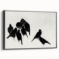 Gothic Artworks - Dark Decor Style Raven Silhouettes for Gothic Wall Art