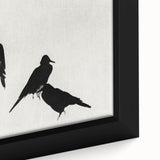 Gothic Artworks - Dark Decor Style Raven Silhouettes for Gothic Wall Art