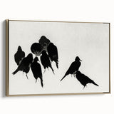Gothic Artworks - Dark Decor Style Raven Silhouettes for Gothic Wall Art