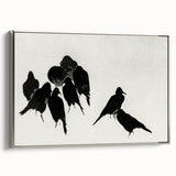 Gothic Artworks - Dark Decor Style Raven Silhouettes for Gothic Wall Art