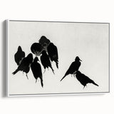 Gothic Artworks - Dark Decor Style Raven Silhouettes for Gothic Wall Art
