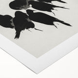 Gothic Artworks - Dark Decor Style Raven Silhouettes for Gothic Wall Art